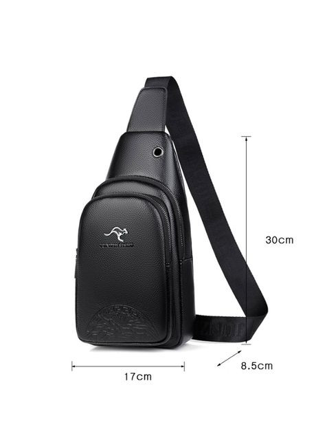 Мужская сумка бананка слинг Черный No Brand (302088007)