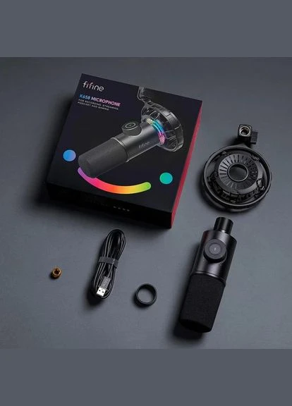 Микрофон студийный динамический USB K658 kr Fifine (296807915)