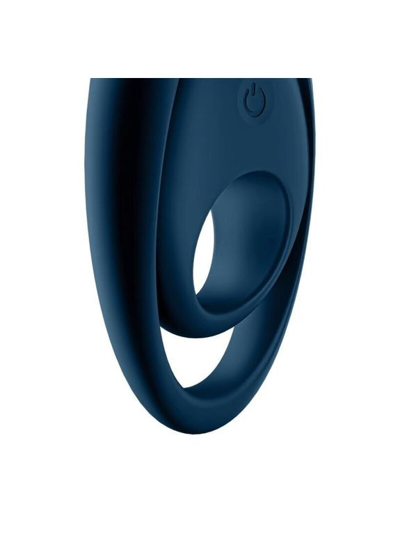 Кільце, що вібрує, для пеніса Glorious Duo зі стимуляцією яєчок і клітора, синє Satisfyer (347313731)