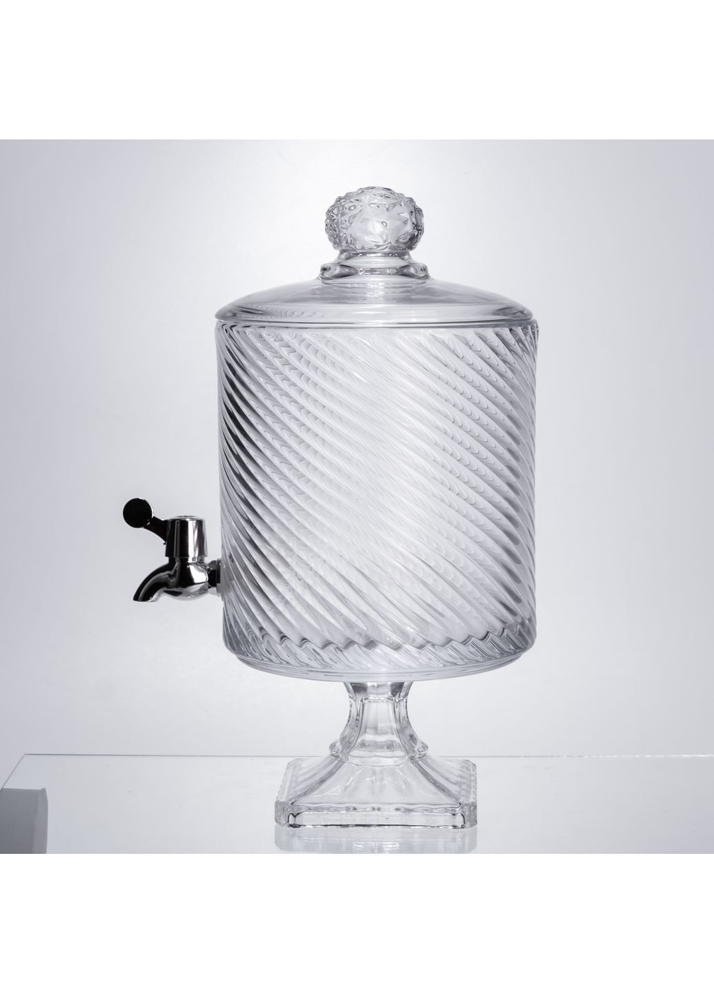 Лимонадниця на ніжці з краном 4.5 л скляна Yiwu (364237522)