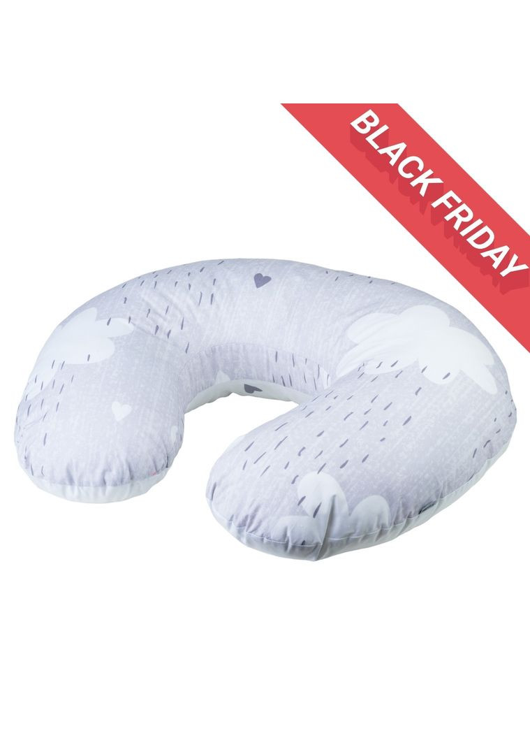 Подушка Bubaba by Hearts and Clouds 70х60 см, grey FreeOn (361385420)