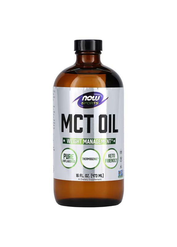 Передтренувальний комплекс Sports MCT Oil, 473 мл Now (334707498)