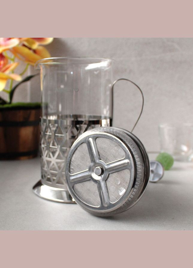 Великий заварник френч-прес 800 мл Gemini для чаю, заварник з пресом Ardesto (303210854)