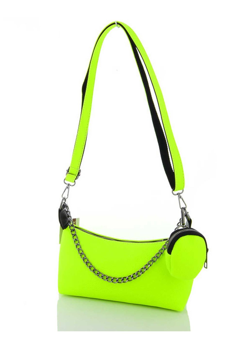 Жіноча сумка Лойс салатова екошкіра для молоді м'яка з блискавкою та кишенею ProDobro (367264947)