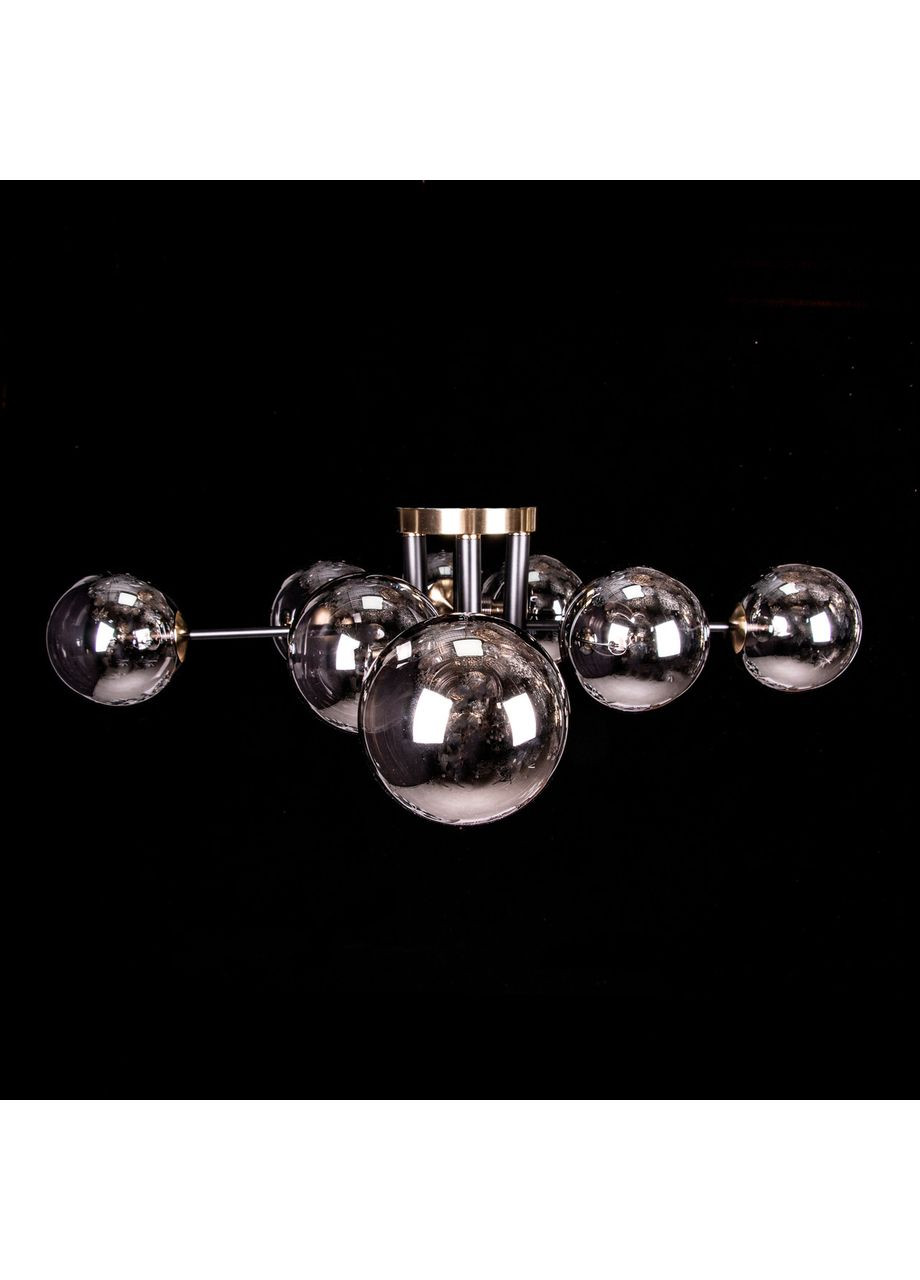 Люстра в стилі ЛОФР на 8 лампочок 2900/8/BK+copper No Brand (352230261)