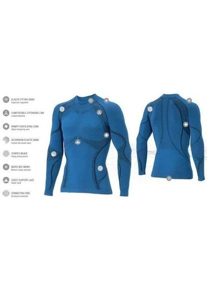 Мужская термофутболка с длинным рукавом Ergowool,, Iron/Black Accapi (334671604)