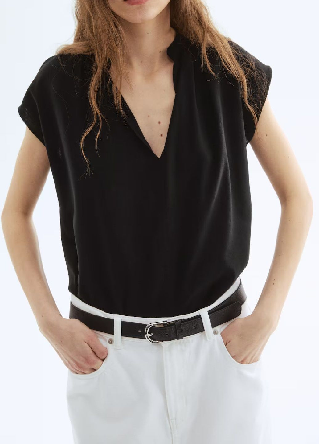 Чёрная блузка H&M