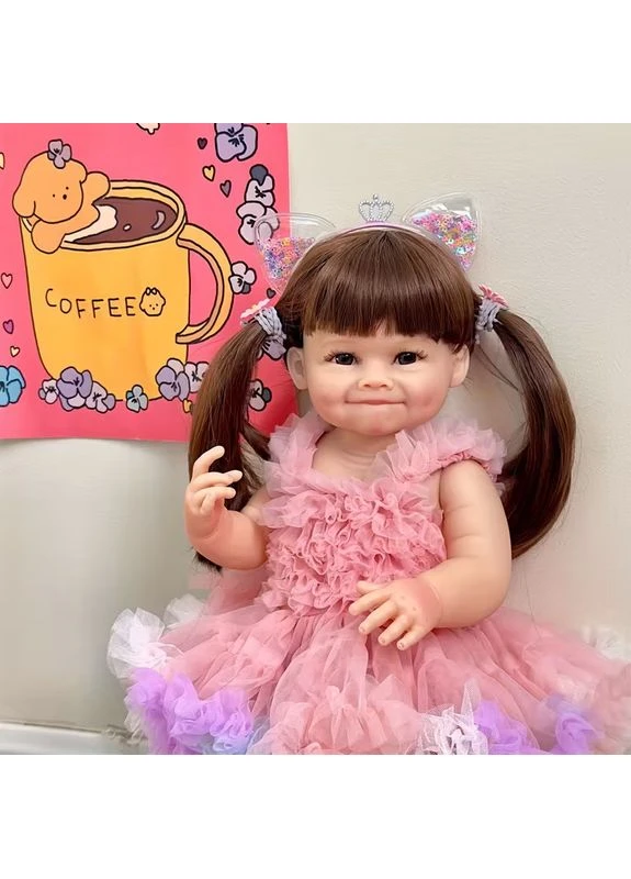 Реалістична Кукла Реборн 55 см повністю силіконова Doll Baby Born К0100612 Reborn (370888697)