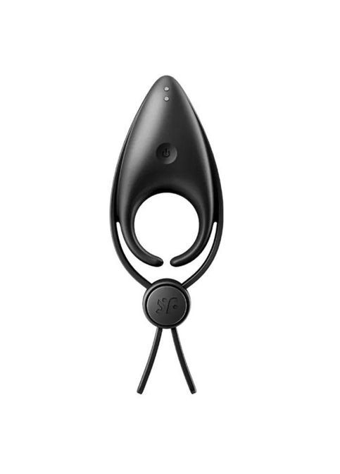 Ерекційне віброкільце-ласо з регулюванням розміру Sniper Black Satisfyer (303910582)