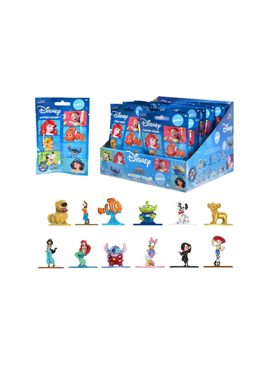 Коллекционная металическая фигурка-сюрприз Disney Blind Pack Nanofigs Дисней 2, в ассортименте () Jada 253071010 (362896506)