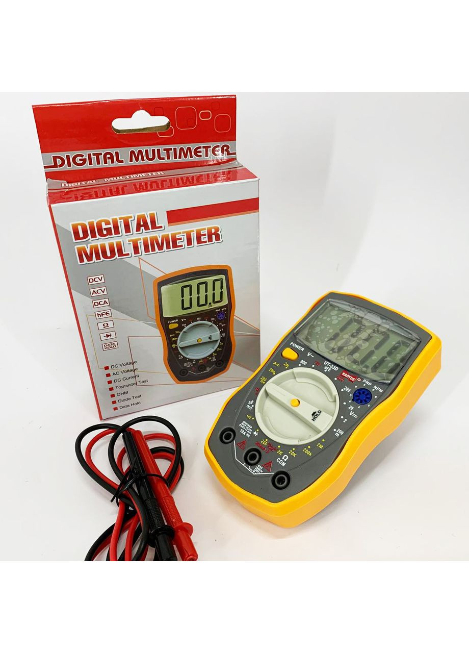 Мультиметр цифровий HAOYUE UT33D (генератор імпульсів, звукове продзвонювання, тест діодів, HOLD) ACV (365986195)