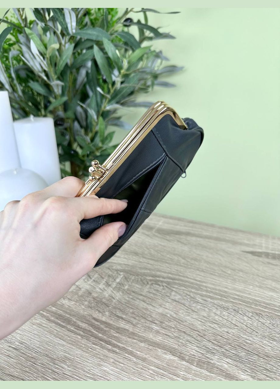 Жіночий великий гаманець монетниця на застібці поцілунок / гаманець для дріб'язку Classic (334100246)