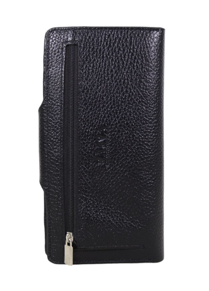 Купюрник мужской кожаный вертикальный черный 1122-45 Karya (355340184)