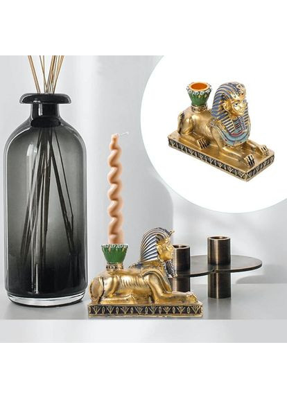 Фігурка зі смоли свічник ретро стародавній єгипетський бог Сфінкс No Brand (297847533)