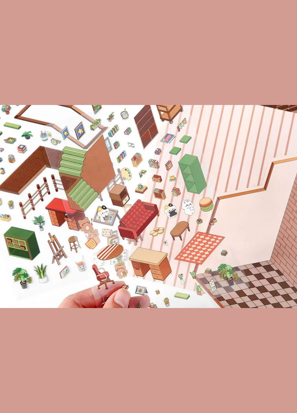 Румбокс наклейки 3D "Нічна студія відпочинку" - антистрес, творчість, облаштуй свою кімнату No Brand (328958132)