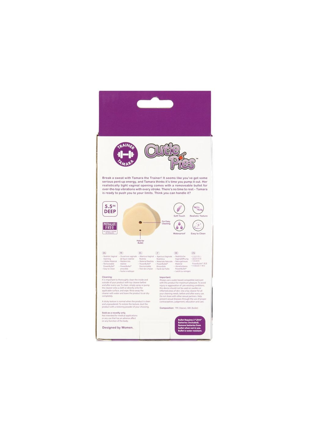 Мастурбатор-вагина Cutie Pies Trainer Tamara Vagina Masturbator, виброшар в подарок. CutiePies (335388387)