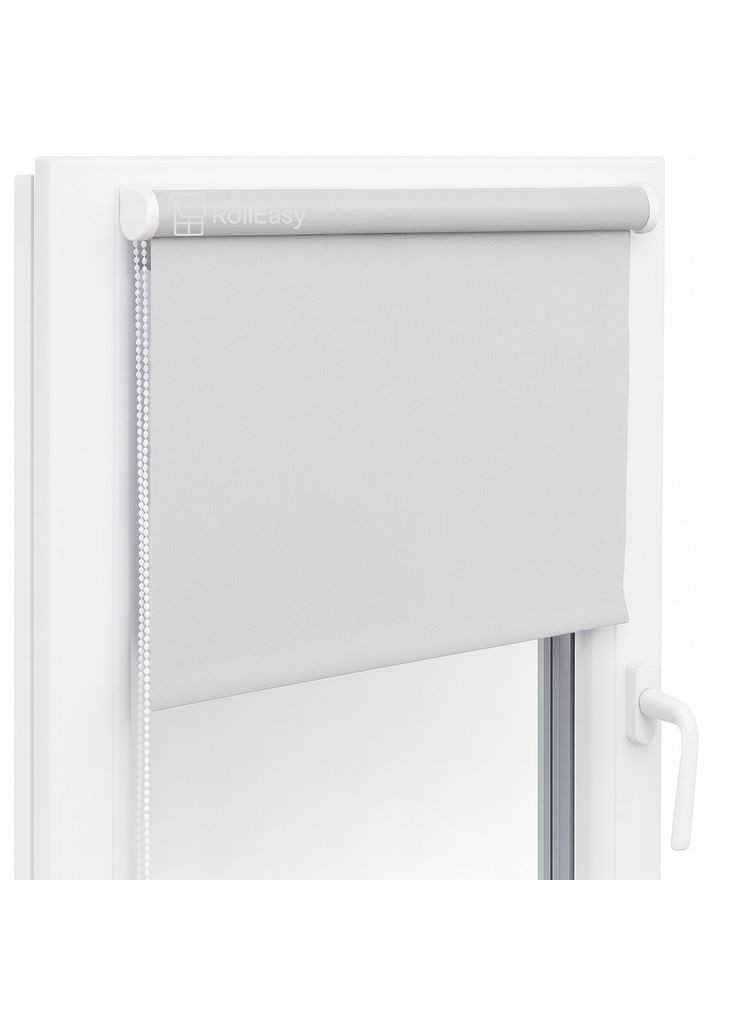 Ролет на вікна з фіксацією під нахил Рулонні штори Ролета тканинна льон L-815 Світло-сірий No Brand (365783991)