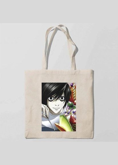 Еко-сумка, з принтом Death Note - Зошит смерті, L Кавун шопер (316138483)