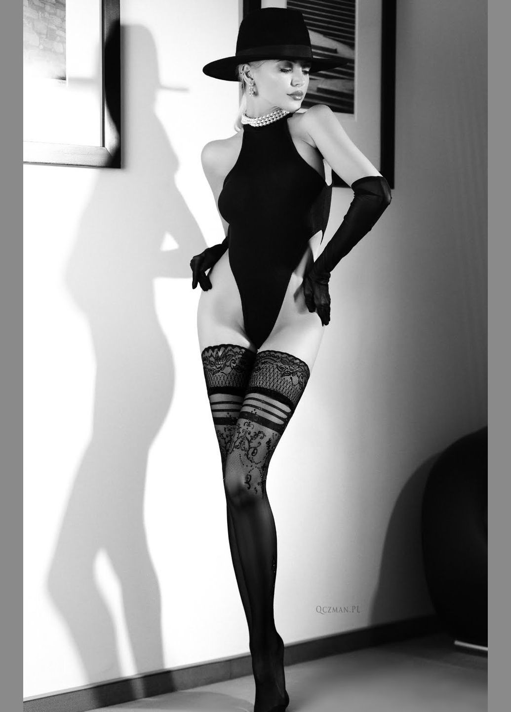 Чулки самофиксирующиеся с люрексом и декоративной вышивкой, Ballerina's Secret (334709751)