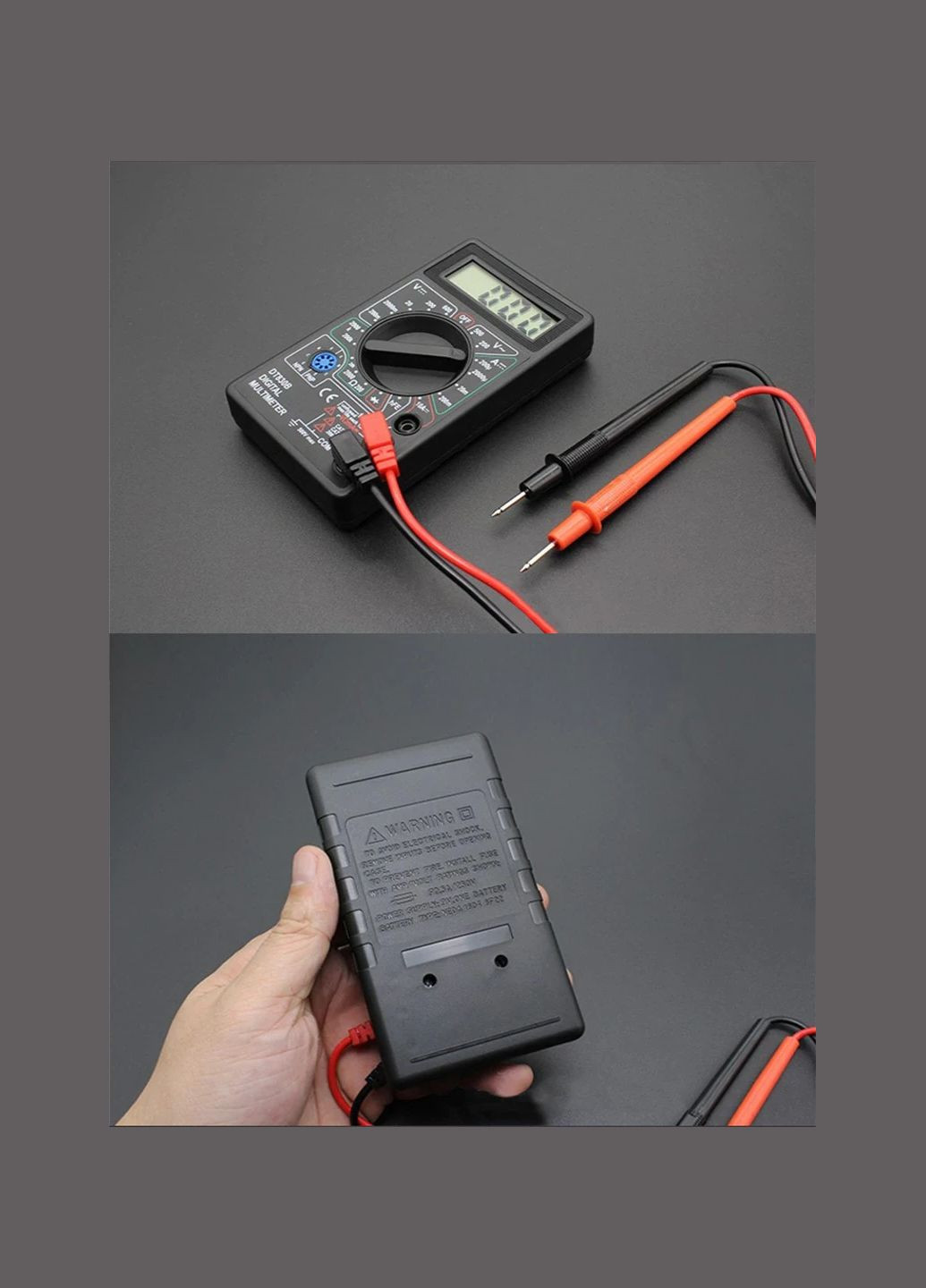 Цифровой Мультиметр Мини Универсальный Ручной тестер Dt830b XJXN (297707670)