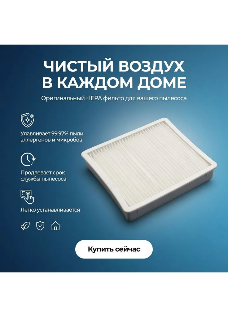 Фільтр Hepa пилососа Air Track 1600W - запчастини для пилососа Samsung (389066263)