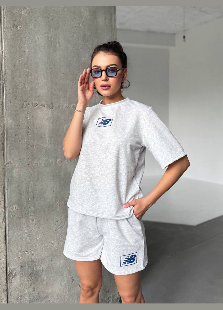 Женский спортивный костюм свободного кроя футболка и шорты. MonCher (333932288)