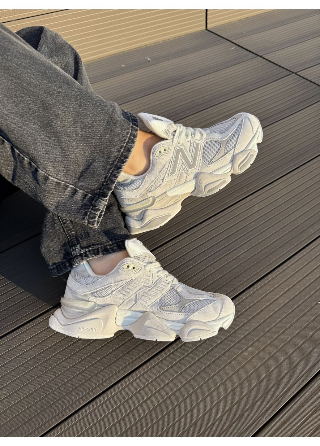 КРОСІВКИ ЖІНОЧІ NEW BALANCE 9060 BEIGE PREMIUM НЬЮ БЕЛАНС 9060 No Brand бежеві демісезони (367168489)