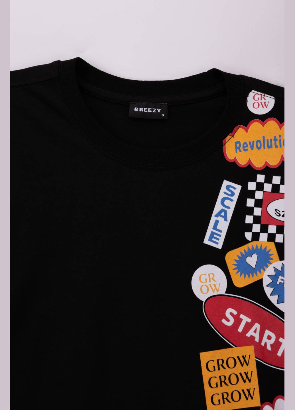 Чорна футболка 23201023-rp1-ov Breezy