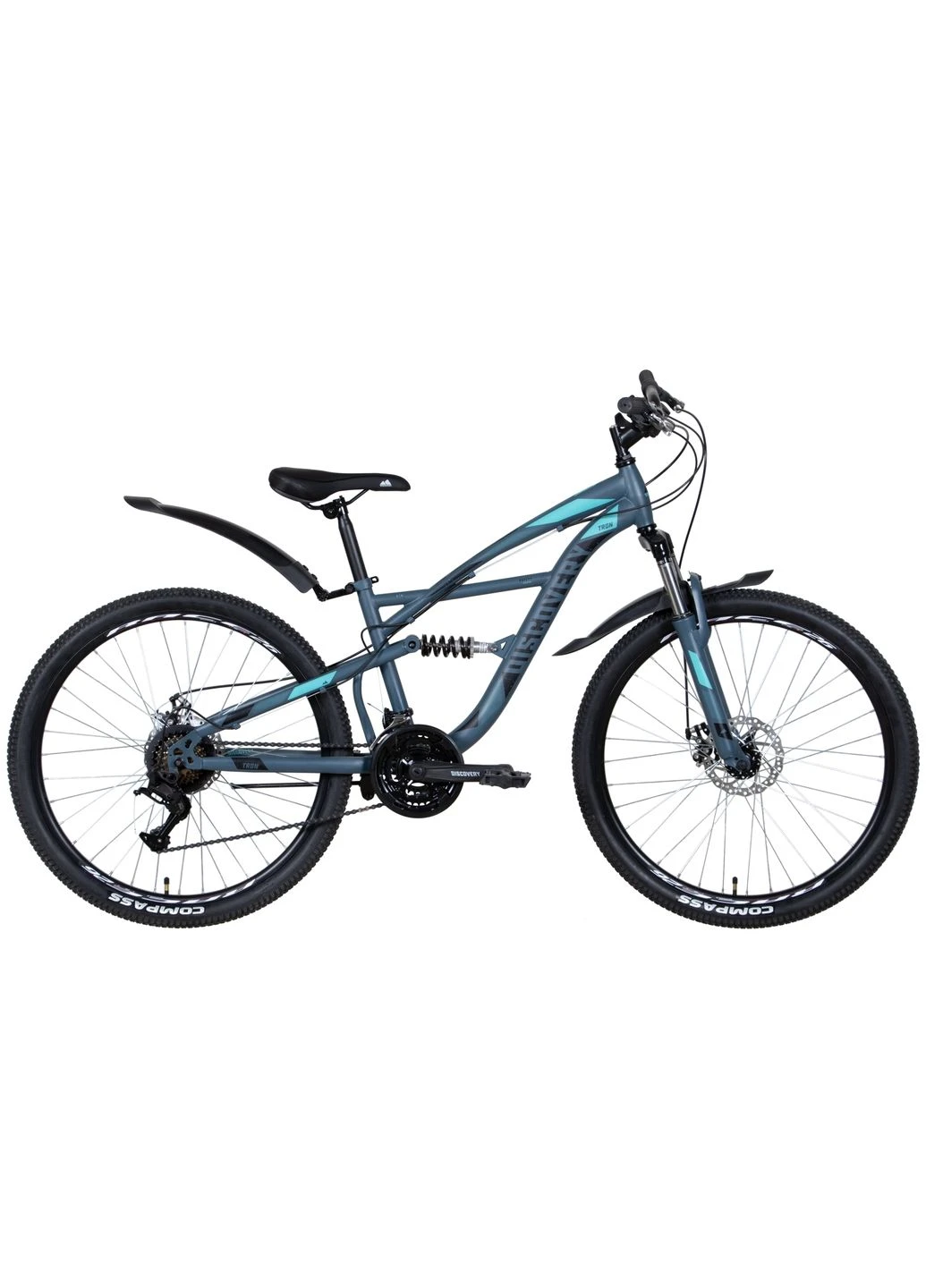 Велосипед ST 26" Tron, рама 15" серо-голубой (OPS-DIS-26-506) Discovery (266040388)