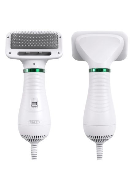 Фен гребінець для шерсті собак і котів Pet Grooming Dryer WN 10 2в1 масажер щітка для грумінгу тварин Біла No Brand (354226806)