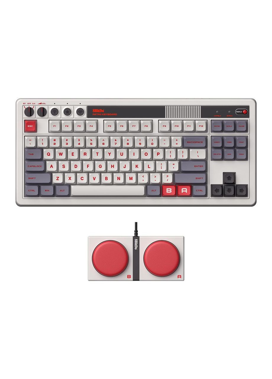 Механическая беспроводная Ретро клавиатура Retro Mechanical Keyboard 8BitDo (313867793)
