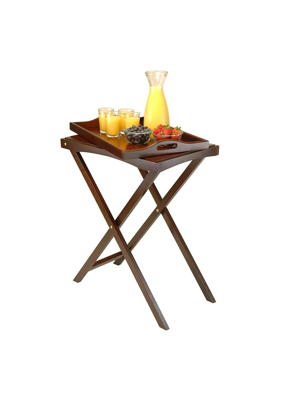 Столик раскладной из дерева Мюррей мокко (СУН-000210) No Brand (328960557)
