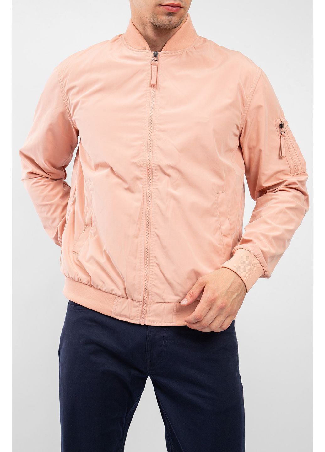 Светло-зеленый бомбер из полиэстера Jack & Jones (353761334)