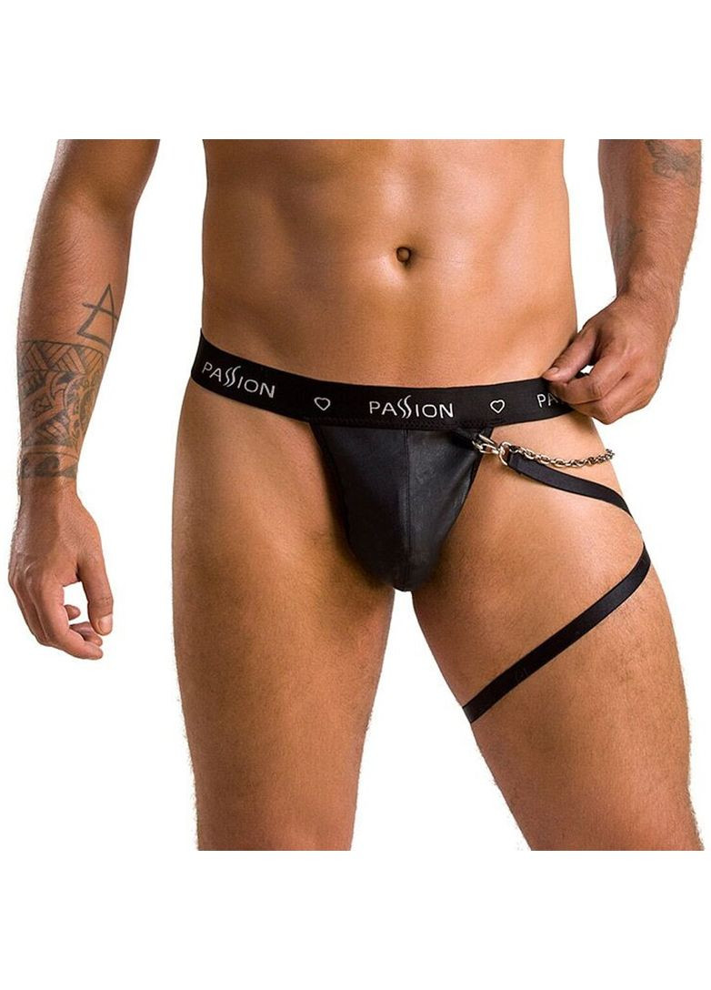Мужские трусики танга с подвязкой 058 THONG BILL XXL/XXXL Black Passion (369951416)