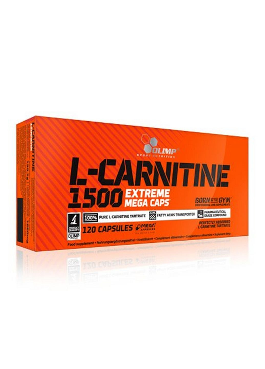 Жироспалювач L-Carnitine 1500 Extreme Mega Caps, 120 капсул Olimp (293480465)