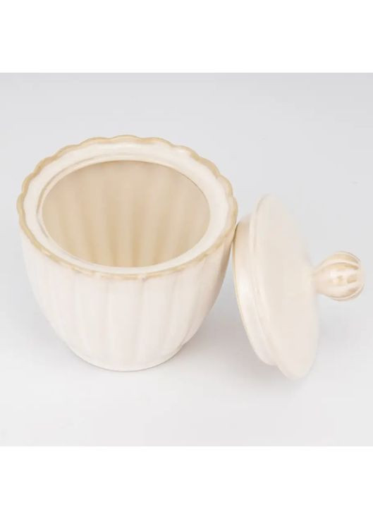 Керамическая сахарница Lene Bjerre серии Camille 250 мл Белая No Brand (370606516)