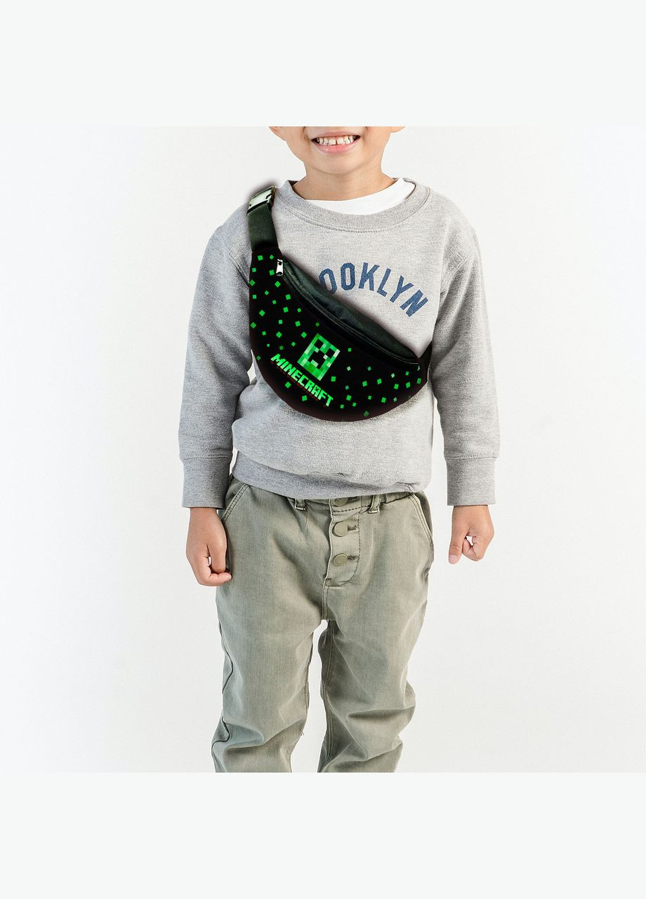 Сумка-бананка дитяча майнкрафт"Minecraft" 32х15см, для хлопчика, молодіжна No Brand (306438615)
