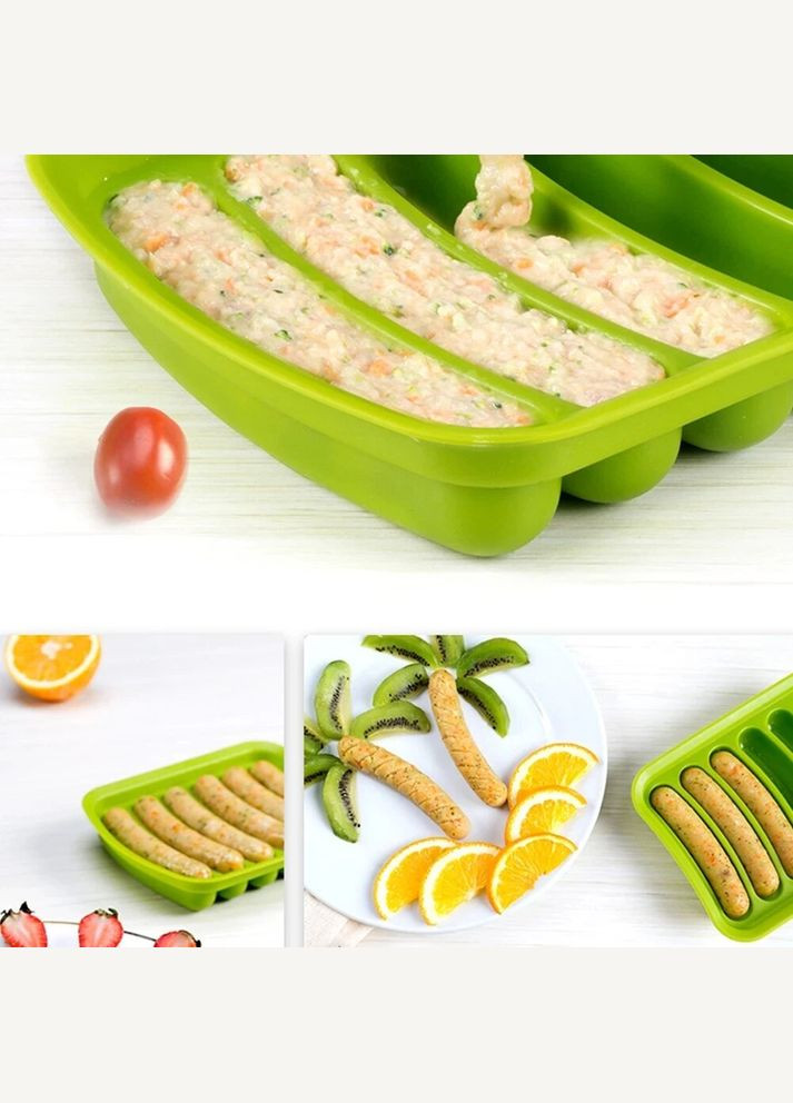 Форма для запікання випічки силіконова домашніх хот догів, сосисок, ковбасок, кебаба кебабниця A-Plus (301796701)