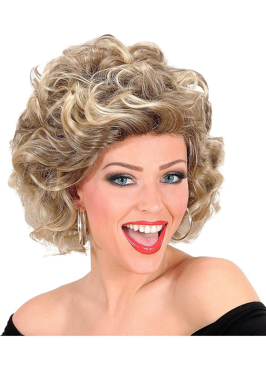 Парик короткий блонд в стиле ретро 70-х с милированием кудрявый, термостойкий для Хэллоуина, косплей, карнавал No Brand (365290442)