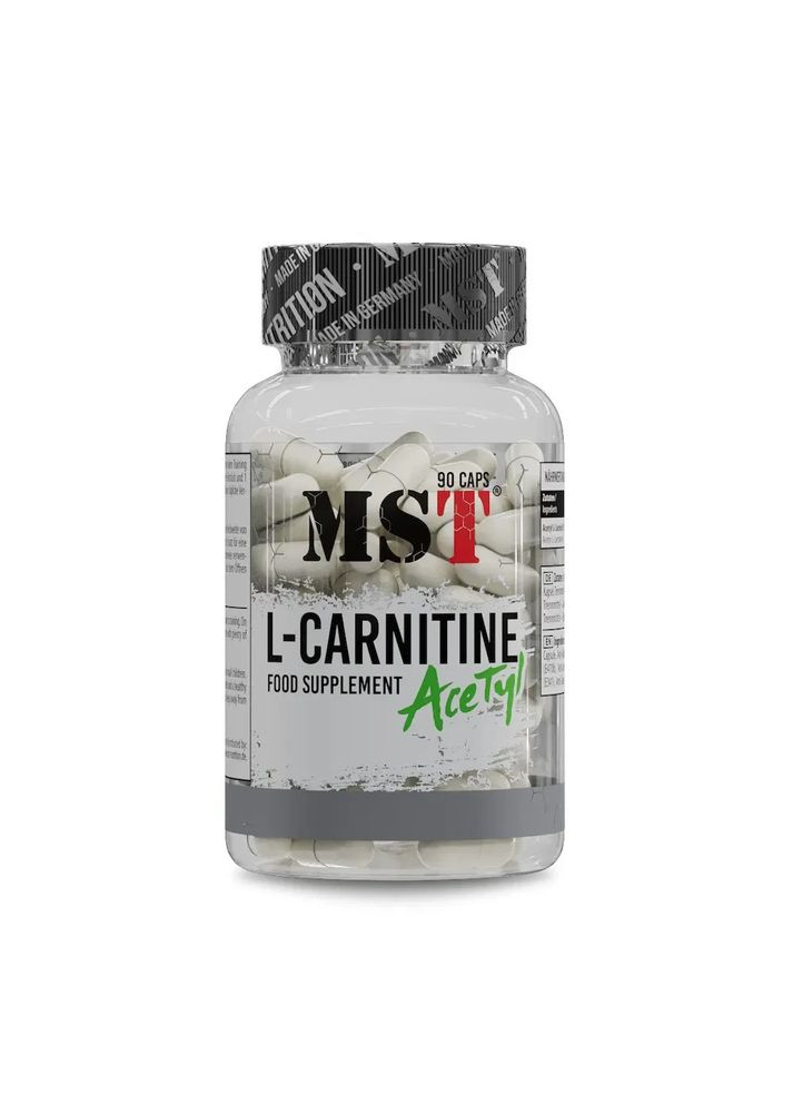 Ацетил-L-карнітин L-Carnitine Acetyl 90 капсул MST (362411609)