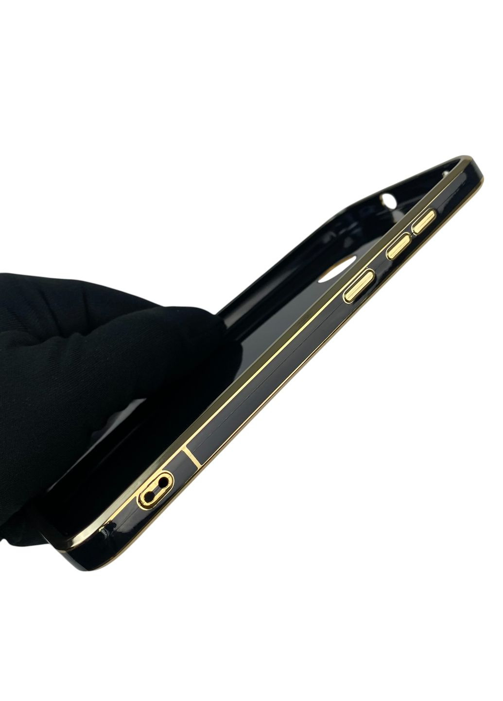 Чехол для Galaxy M11 SM-M115F с кольцом MagSafe с золотой окантовкой на самсунг м11 черный gs1 Samsung (366229035)