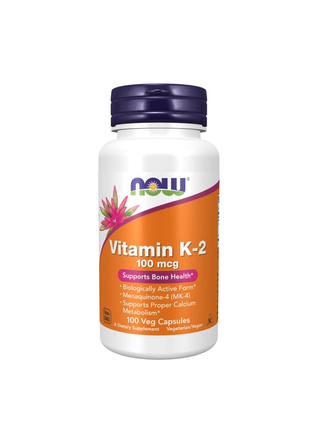 Витамин К-2 Vitamin K-2 100 мкг 100 капсул Now Foods (346086663)