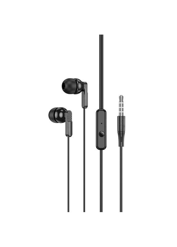 Наушники M121 Bright universal earphones with microphone Black Hoco (345064957)