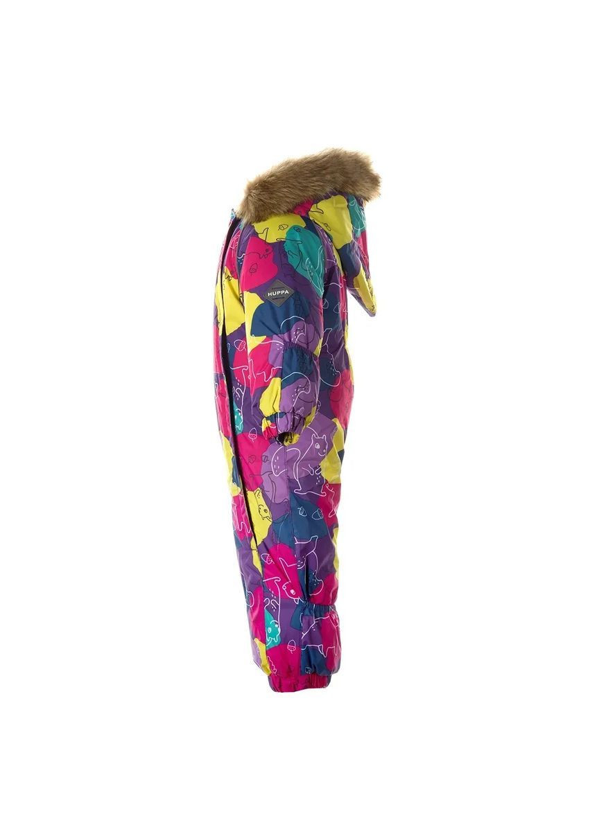Лілова дитячий зимовий комбінезон keira, р.68, ліловий з принтом () Huppa 31920030-14753-068