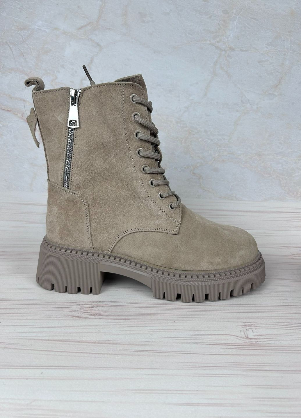 Зимние ботинки из замши для женщин Hengji из натуральной замши