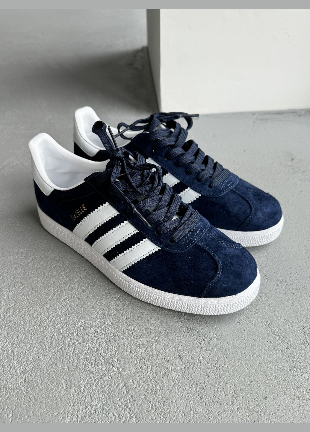Синій Осінні кросівки чоловічі і жіночі adidas gazelle blue | адідас газель сині No Brand