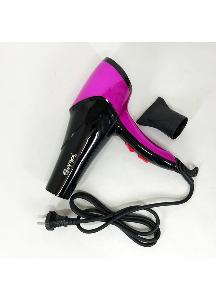 Фен GEMEI GM-1766 2.6кВт АС, жіночий фен для волосся, електрофен для волосся. Колір: фіолетовий No Brand (372600807)