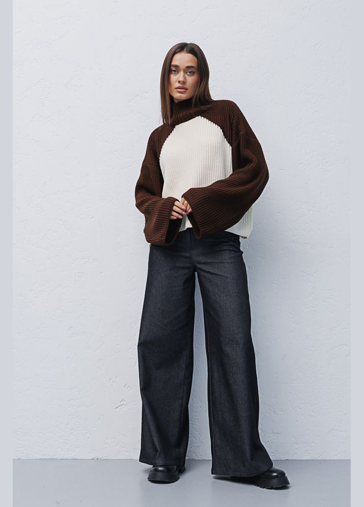 Коричневий демісезонний жіночий светр Arjen