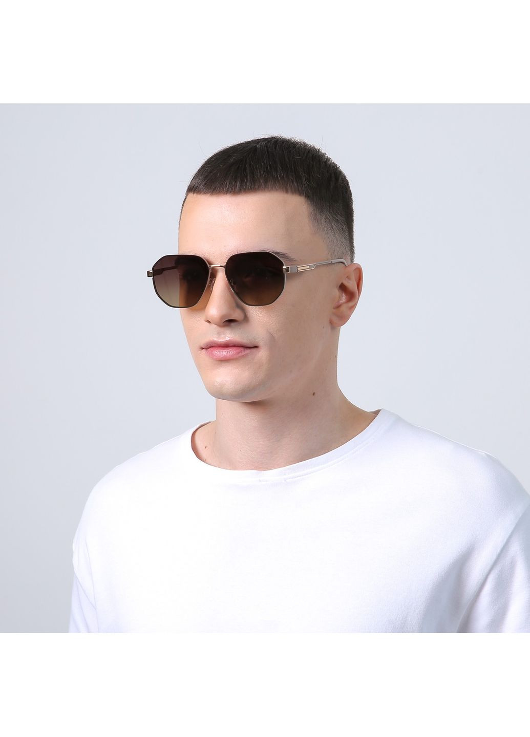 Солнцезащитные очки с поляризацией Фэшн мужские 732-629 LuckyLOOK 732-629М (322855357)