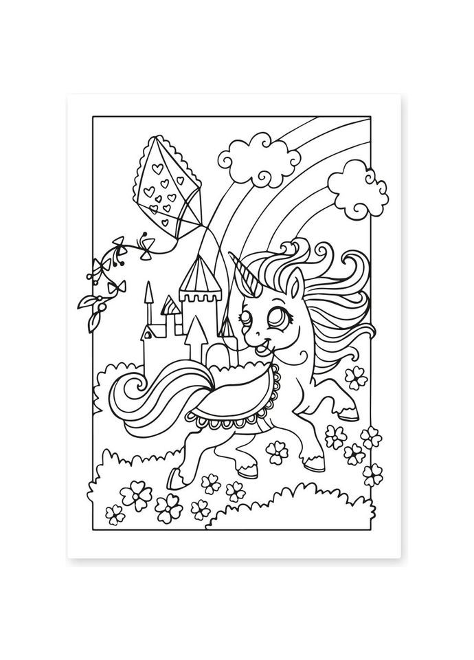 Розмальовка Unicorn 12 сторінок () 1 Вересня 742582 (358494506)